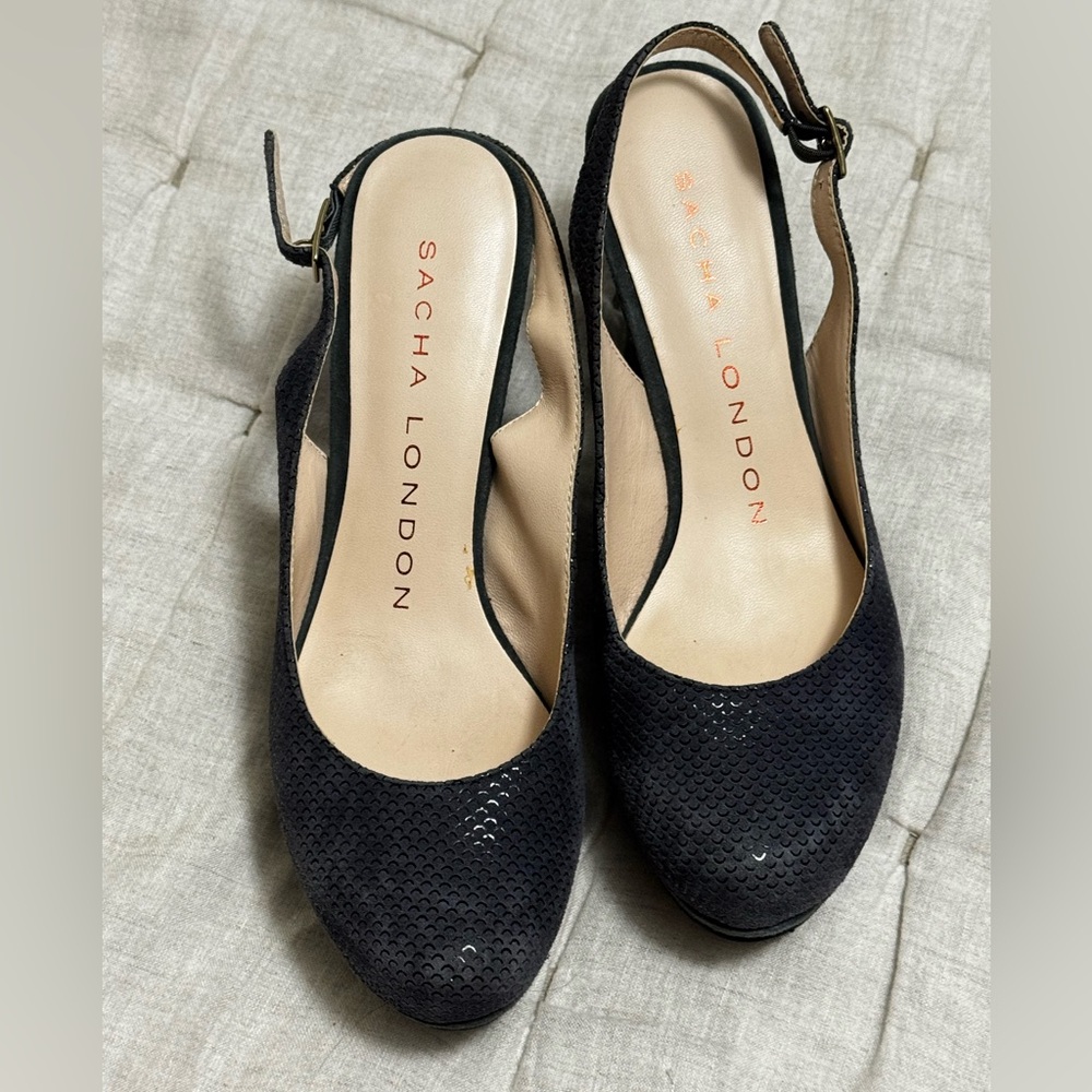 Sacha London Black Heeled Elegance